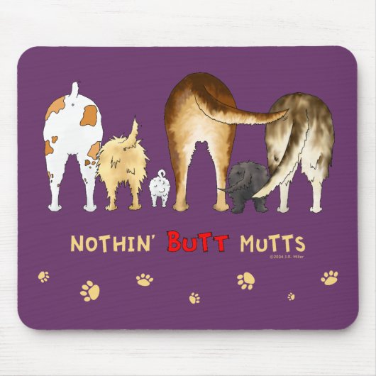 Nothin' Butt Mutts Muismat (Voorkant)