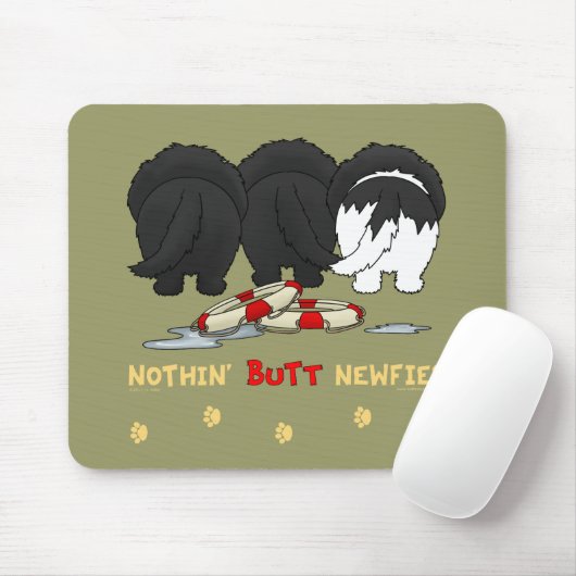 Nothin' Butt Newfies Muismat (Met muis)