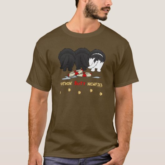 Nothin' Butt Newfies T-shirt (Voorkant)