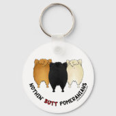 Nothin' Butt Pomeranians Sleutelhanger (Voorkant)
