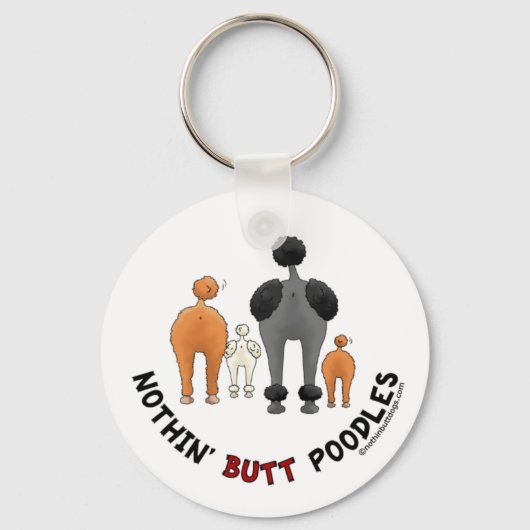 Nothin' Butt Poodles Sleutelhanger (Voorkant)