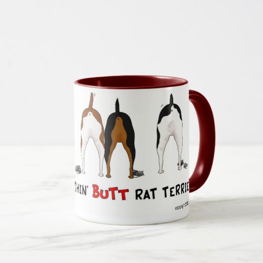 Nothin' Butt Rat Terrier Mok (Voorkant rechts)