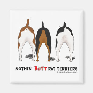 Nothin' Butt Rat Terriers Magneet