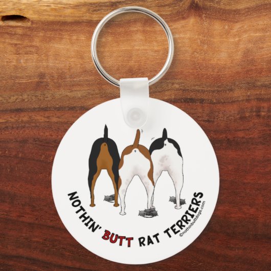 Nothin' Butt Rat Terriers Sleutelhanger (Voorkant)