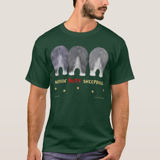 Nothin' Butt Sheepdogs Dark T-Shirt (Voorkant)