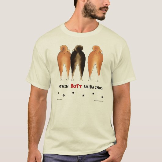 Nothin' Butt Shiba Inus Light Shirt (Voorkant)