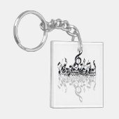 Nothin' maar dubbelzijdig behandeld acrylhoudend S Sleutelhanger (Voorkant Links)