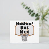 nothin maar net basketbal ring briefkaart (Staand voorkant)