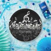 Nothin', maar Treble Muzieknoten Papieren Bordje (Feest)