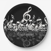 Nothin', maar Treble Muzieknoten Papieren Bordje (Voorkant)