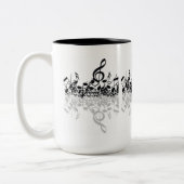 Nothin' maar Treble Muzieknoten White Mok (Links)