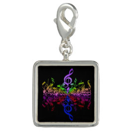 Nothin' maar Treble Rainbow Muzieknoten Charm