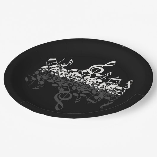 Nothin, maar Treble White Muzieknoten Papieren Bor Papieren Bordje (Gekanteld)