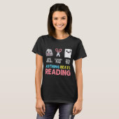 Nothing Beats Reading Funny Rock Paper Scissors  T-shirt (Voorkant volledig)