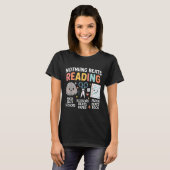 Nothing Beats Reading Rock Paper Scissors Funny Bo T-shirt (Voorkant volledig)