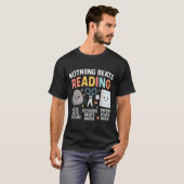 Nothing Beats Reading Rock Paper Scissors Funny Bo T-shirt (Voorkant volledig)