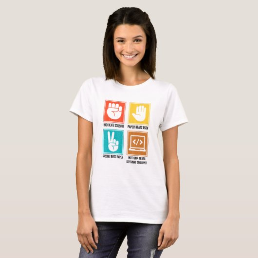 Nothing Beats Software Developer Programmer Coding T-shirt (Voorkant volledig)