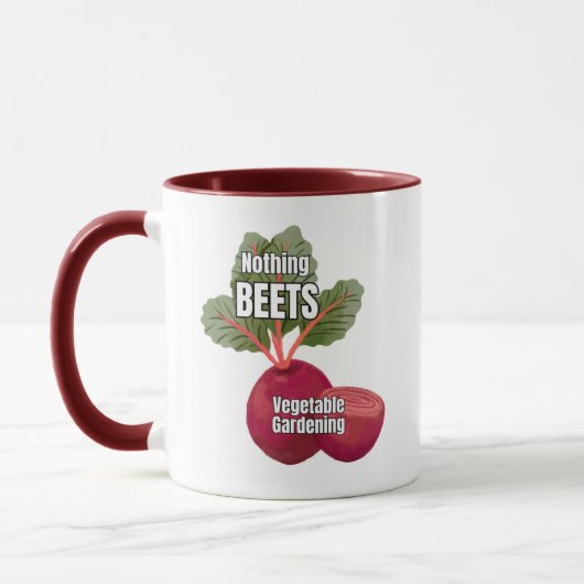 "Nothing Beets Vegetable Gardening" Coffee Mug Mok (Links)