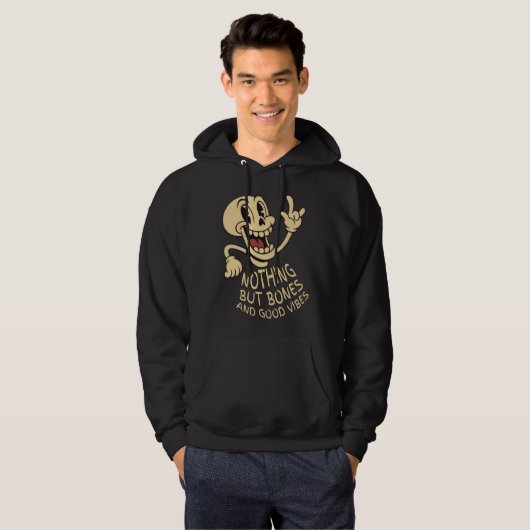 Nothing But Bones & Good Vibes Hoodie (Voorkant volledig)
