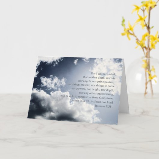 Nothing can separate us from God's love, hospice, Kaart (Gele Bloem)