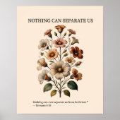Nothing can separate us from God's love wall art Poster (Voorkant)