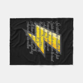 Nothing Else S (songtekst) Sticker Fleece Deken (Voorkant (Horizontaal))
