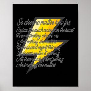 Nothing Else S (songtekst) Sticker Poster