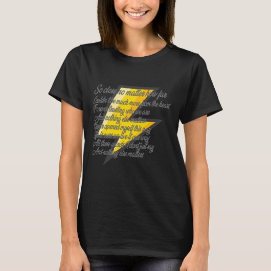 Nothing Else S (songtekst) Sticker T-shirt (Voorkant)