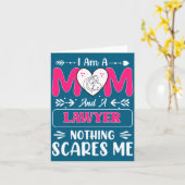 Nothing Es Me Funny Lawyer Mom Quote  Kaart (Gele Bloem)