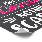 Nothing Es Me Funny Lawyer Mom Quote  Poster (Hoek)