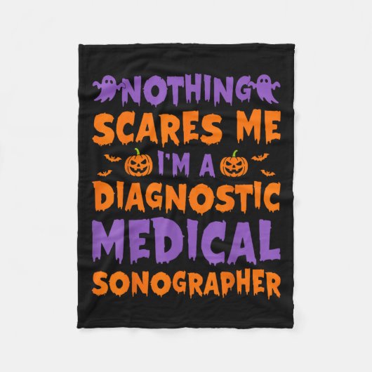 Nothing Es Me I'm A Diagnostic Medical Sonographer Fleece Deken (Voorkant)