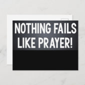 Nothing Fails Like Prayer Postcard Briefkaart (Voorkant / Achterkant)