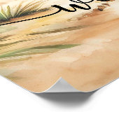 Nothing Fancy Just Love Elegant Wedding Welcome Poster (Hoek)