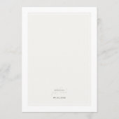 Nothing Fancy Just Love Minimal Elegant Wedding Kaart (Achterkant)