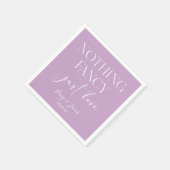 Nothing Fancy Just Love Minimalist Casual Wedding Servet (Hoek)