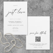Nothing Fancy Just Love Minimalist Wedding Kaart