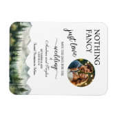 Nothing Fancy Just Love Photo Save the Date Magneet (Horizontaal)