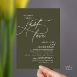 Nothing Fancy, Just Love, Romantic Wedding Dinner Kaart<br><div class="desc">Celebrate your love story with this elegant minimalist wedding invitation, designed with a refined sans font paired with delicate romantic elegant handwritten script. Perfect for couples who love modern romance, soft neutrals, and timeless typography, "Nothing Fancy, Just Love". Perfect for couples extending their joyous occasion, this invitation exudes sophistication with...</div>