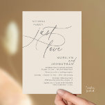 Nothing Fancy, Just Love, Romantic Wedding Dinner Kaart<br><div class="desc">Celebrate your love story with this elegant minimalist wedding invitation, designed with a refined sans font paired with delicate romantic elegant handwritten script. Perfect for couples who love modern romance, soft neutrals, and timeless typography, "Nothing Fancy, Just Love". Perfect for couples extending their joyous occasion, this invitation exudes sophistication with...</div>