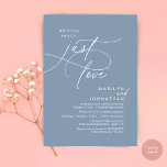 Nothing Fancy, Just Love, Romantic Wedding Dinner Kaart<br><div class="desc">Celebrate your love story with this elegant minimalist wedding invitation, designed with a refined sans font paired with delicate romantic elegant handwritten script. Perfect for couples who love modern romance, soft neutrals, and timeless typography, "Nothing Fancy, Just Love". Perfect for couples extending their joyous occasion, this invitation exudes sophistication with...</div>