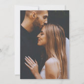 Nothing Fancy Just Love Wedding Reception Kaart (Achterkant)