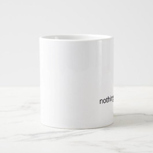 Nothing Needs Fixing – Minimal Support Coffee Grote Koffiekop (Voorkant)