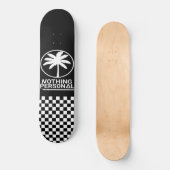 Nothing Personal Checker Dipped Skateboard (Voorkant)