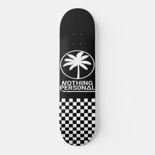 Nothing Personal Checker Dipped Skateboard (Voorkant)