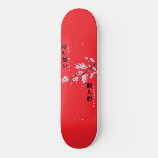 Nothing Personal - Kersenbloesem Skateboard (Voorkant)