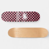 Nothing Personal Vaporwave Schachbrettpatroon Persoonlijk Skateboard (Horizontaal)