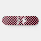 Nothing Personal Vaporwave Schachbrettpatroon Persoonlijk Skateboard (Horizontaal)
