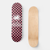 Nothing Personal Vaporwave Schachbrettpatroon Persoonlijk Skateboard (Voorkant)