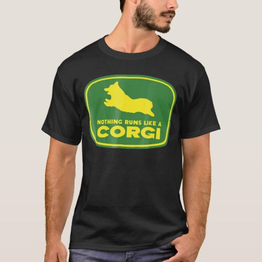 Nothing Runs Like A Corgi  Farmer Dog Owner Tee T-shirt (Voorkant)