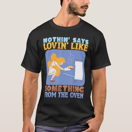 Nothing Says Loving Like Baking Bakery Donut Cake  T-shirt (Voorkant)